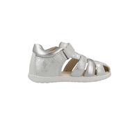 Geox Sandalia para bebé niña B Macchia Gir, blanco/plateado, talla 23 EU