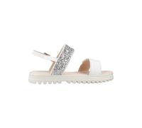 Geox Sandalia niña J Sandal Coralie Gir Blanco/Plata claro