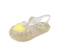 Sandalias Niña,Mis Pedidos Sandalias Planas con Decoración de Amor Cómodo Suela Suave Zapatos Romanos de Punta Cerrada Sandalia de Playa con Hebilla Ajustable Transpirable Cangrejeras Niña 2-10 Años