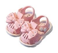 Sandalias Niña Rebajas,Sandalias Deportivas Niña con Decoración Lazo Cangrejeras Niñas Lindo de Suela Suave Antideslizante Ligero Cómodo Zapatos de Playa de Punta Cerrada Zapatillas Casuales 0-3 Años