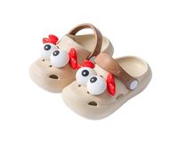 Sandalias Niñas, Sandalias para niñas pequeñas y niños de material EVA suave con un bonito diseño de cangrejo transpirables cómodas y ligeras uso diario para jugar en interiores y (Khaki 27 Toddler)