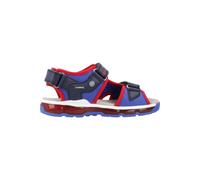 Geox J Sandal Android Boy, Sandalia, Azul Marino Rojo, 34 EU