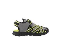 Geox - J SANDAL AIRADYUM BO, Sandalia Niños, Grey/Lime,