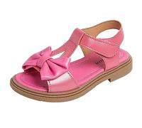 Sandalias niño niña verano flor zapatos transpirable cómodo moda desnudo pies ortopédicos sandalias deporte chanclas antideslizantes zapatos para piscina y playa, Z3 Hot Pink, 33 EU
