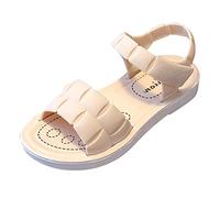 Sandalias niño niña verano flor zapatos transpirable cómodo moda desnudo pies ortopédicos sandalias deporte chanclas antideslizantes zapatos para piscina y playa, Z4 blanco, 25 EU