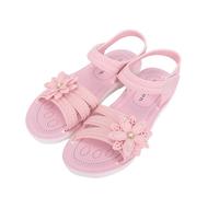 Sandalias niño niña verano flor zapatos transpirable cómodo moda desnudo pies ortopédicos sandalias deporte chanclas antideslizantes zapatos para piscina y playa, Z2 Pink, 31 EU