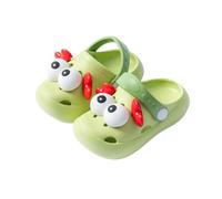 Sandalias niños, Sandalias para niñas pequeñas y niños de material EVA suave con un bonito diseño de cangrejo transpirables cómodas y ligeras uso diario para jugar en interiores y (Green 27 Toddler)