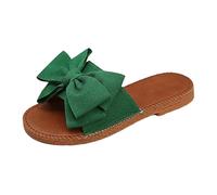 Sandalias ortopédicas con punta abierta para mujer zapatos mujer confort sandalias zapatos cuña clogs mulas plataforma de cuero verano niña vintage zapatillas confort para pies anchos, verde, 41 EU