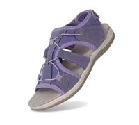 Sandalias ortopédicas de cuña para mujer, con punta abierta, soporte de arco para el pie, punta redonda baja, modelos informales cómodos para caminar, caminar al aire libre, playa de verano, morado