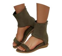 Sandalias ortopédicas de plataforma para mujer, pies anchos, sandalias de goma abiertas, sandalias de pie únicas para mujer, hebilla de cuña con correa de tobillo para mujer, sandalias de trekking