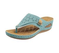Sandalias ortopédicas de punta abierta para mujer sandalias mujer verano cómodo ortopédico para caminar zapatos antideslizantes transpirables y pies bohemia punta abierta con talón plataforma Comfy