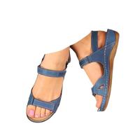 Sandalias ortopédicas de verano para mujer, sandalias y chanclas para playa, ajuste ancho, soporte de arco, zapatos de playa para mujer, plataforma sin cordones, puntera cerrada, sandalias casuales