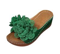 Sandalias ortopédicas genéricas mujeres sandalias de cuña con punta abierta zapatillas de suela plana zapatos de playa de verano para caminar al aire libre