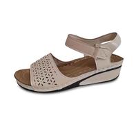 Sandalias ortopédicas Mujer Desnudo Pies Verano Cómodo Transpirable Mujeres Caminar Plataforma Zapatos Antideslizante Bohemia Punta Abierta Sandalia Con Tacón Bloque, beige, 42 EU