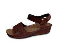 Sandalias ortopédicas Mujer Desnudo Pies Verano Cómodo Transpirable Mujeres Caminar Plataforma Zapatos Antideslizante Bohemia Punta Abierta Sandalia Con Tacón Bloque, marrón, 39 EU