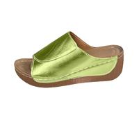 Sandalias Ortopédicas Mujer Zapatos Vivastep Sandalias Mujer Original Ergonómica Antideslizante para Aliviar el Dolor Expertos en Montaña Sandalias Ortopédicas Pantuflas Pantuflas, Verde, 42