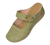 Sandalias ortopédicas para mujer, antideslizantes, de verano, diseño floral, punta cerrada, zapatos informales suaves, cómodos, zapatos de moda, botines de noche