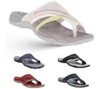 Sandalias ortopédicas para mujer - Chanclas cómodas antideslizantes ligeras con soporte para arco Chanclas para interiores o exteriores Zuecos ortopédicos, beige, 37 EU