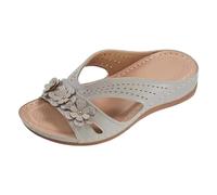 Sandalias ortopédicas para mujer, chanclas cómodas, para fascitis plantar, soporte de arco, sandalias elegantes para los dedos, sandalias de verano, sandalias ligeras para exteriores, yoga, plantilla