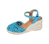 Sandalias ortopédicas para mujer, con soporte de arco ancho ancho, sandalias de punta cerrada para mujer, sandalias de ganchillo de gladiador, ligeras, transpirables, zapatos de verano con suela