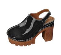 Sandalias ortopédicas para mujer, con soporte de arco, sin cordones, puntera cerrada, cómodas, sandalias de verano para caminar, zapatos ortopédicos transpirables 2026, Black, 35.5 EU