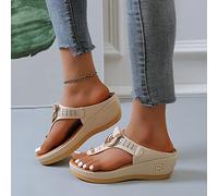 Sandalias Ortopédicas para Mujer con Soporte para El Arco Cómodas Zapatos Correctores De Juanetes Chancletas De Cuña Informales A La Moda Sandalias con Punta Abierta,004,37EU