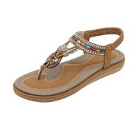 Sandalias ortopédicas para mujer, de verano, playa, con soporte de arco para mujer, cómodas, transpirables, puntera abierta, malla hueca, para caminar, deslizadores de nube, Brown, 4.5 UK 3X-Narrow