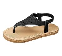 Sandalias ortopédicas para mujer, sandalias abiertas, sandalias de verano bohemias, sandalias romanas, sandalias de mujer, sandalias planas, antideslizantes, cómodas, para vacaciones en la playa