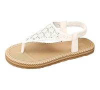 Sandalias ortopédicas para mujer, sandalias abiertas, sandalias de verano bohemias, sandalias romanas, sandalias de mujer, sandalias planas, antideslizantes, cómodas, para vacaciones en la playa