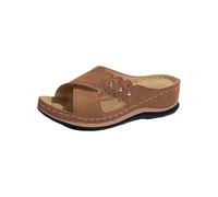 Sandalias ortopédicas para mujer, sandalias de cuña baja para mujer, zapatillas de verano para mujer, sandalias de verano para mujer, pantuflas para mujer, zapatillas casuales para exteriores
