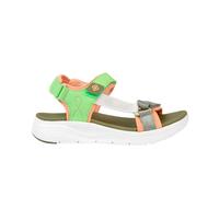 Izas Trapani Sandalias de Mujer para Verano Modernas con Plataforma. Calzado de Caminar Cómodo para Senderismo. Sandalias Deportivas Coloridas de Neopreno con Amortiguación. Color Verde