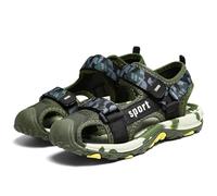 Sandalias para exploraciones al exterior calzado ligero y transpirable ideal para niños de a doce años diseño versátil con correas ajustables duraderas para temporadas (Army Green, 33 Big Kids)