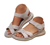 Sandalias Para Grandes Para Mujer Zapatos De Playa Mujer Sandalias De Cuña Verano Planas Sexys 2026 Con Anillo El Dedo Del Pie Tendencia Playa Pedrería Verano Bohemias Cómodas Con Hebilla Un Solo Dedo