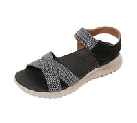 Sandalias Para Grandes Para Mujer Zapatos De Playa Mujer Sandalias De Cuña Verano Planas Sexys 2026 Con Anillo El Dedo Del Pie Tendencia Playa Pedrería Verano Bohemias Cómodas Con Hebilla Un Solo Dedo