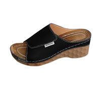 Sandalias para mujer con plataforma, sandalias ortopédicas de cuña, sandalias antideslizantes para pies descalzos, sandalias ligeras de verano, cómodas, sandalias de playa, elegantes, para el día a