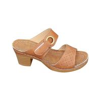 Sandalias para mujer con tacón en bloque Peep Toe, sandalias de cuña, sandalias de cuña, sandalias de tacón alto, plataforma, sandalias romanas, antideslizantes, cómodas, tallas 36-43, marrón, 42 EU