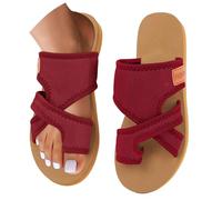 Sandalias para mujer del Reino Unido, sandalias de cuña baja para mujer, alivio del dolor de talón para fascitis plantar, extra anchas, transpirables, cómodas, de malla, huecas, sandalias ortopédicas