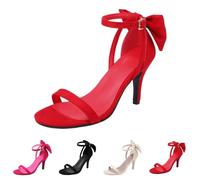 Sandalias para mujer, elegantes, negras, zapatos de noche con correa en el tobillo, cómodos, zapatos de noche, zapatos abiertos, para novia, boda, estilete, moda, verano, ante sintético