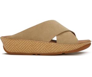 Sandalias para mujer FITFLOP A4R Lulu Lux Graphic-Weave Suede CAPPUCCINO 36