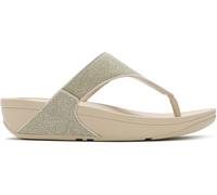 Sandalias para mujer FITFLOP A4Z Lulu Shimmerglitz Toe-post PLATINO 41