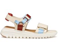 Geox D Flextride S C, Sandalia de cuña Mujer, Cristal de papiro, 36 EU