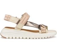 Geox D Flextride S D, Sandalia de cuña Mujer, Papyrus Dk Beige, 36 EU