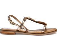 Geox D MADDALUSIAC F, Sandalia Deslizante Mujer, Lt Gold, 39 EU