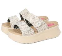 Hey Dude Delray Slide Surf Baja Mocasines para mujer, Beige (Tan/Multi), 35 EU