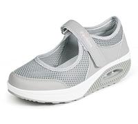 Sandalias para Mujer Malla Mary Jane Zapatos de Tela para Mujer Merceditas Plataforma Ligero Zapatillas Zapatos para Caminar Zapatillas De Deporte Talla 35-42 Zapatos de Deporte Mocasines Negros