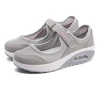 Sandalias para Mujer Malla Merceditas Plataforma Ligero Zapatillas Sneaker Casual Zapatos de Deporte Mocasines Negros Veran 41 EU