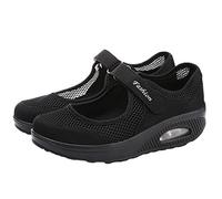 Sandalias para Mujer Malla Merceditas Zapatos para Caminar Deporte Talla 35-42 Respirado Ligero Deporte Running Zapatillas Sacudir Casual Zapatos Deporte Mocasines Negros Verano