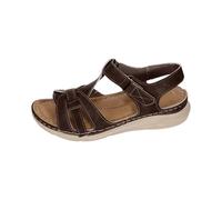 Sandalias para mujer, sandalias de trekking, ligeras y antideslizantes, para exteriores, con tacón de cuña, sandalias de senderismo, ajuste ancho, zapatos de verano, sandalias elegantes y cómodas para