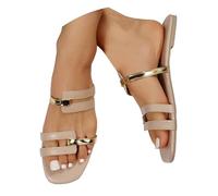 Sandalias para mujer, sandalias y chanclas para mujer, zapatos planos de cuña, puntera abierta, alpargatas para mujer, hebilla de verano, correa al tobillo, plataforma romana, zapatos para caminar en