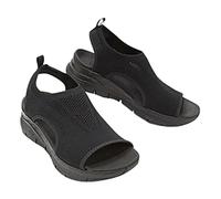 Sandalias para Mujer Verano Lavables Slingback Slide Sandalias Deportivas Cómodas Tejidas Fondo Grueso Boca de Sandalias Casuales Malla Suela Suave Zapatos Casuales para Mujer,Rosado,US6/EU37